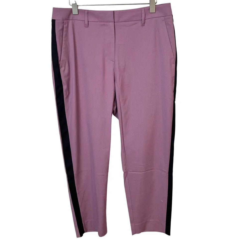 Wildfang The Empower Color block Slim Crop‎ Pants Size 12 NEW